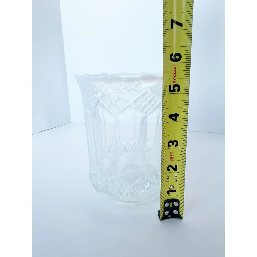 Mosser White Ice Blue Opalescent Glass Celery Vase Spooner